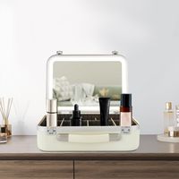 Maquillage Trousse Rangement Vanity Sac Voyage Valise Makeup Bag Malette Case Boite Professionnel Organisateur BoîTe Rigide Compartiment Beauté Up Mallette Barbier Outils Organiseur