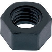 Ecrou nylon noir Hexagonal HU M20 - 125 pièces