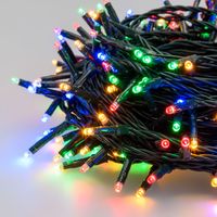 Catena 17 m, 240 miniled multicolor plus, con memory controller, cavo verde, catena natalizia, luci colorate, decorazione luminosa