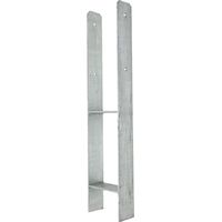 Pfostenträger Pfostenanker H-Form verzinkt 201x8x800 mm mit Schrauben