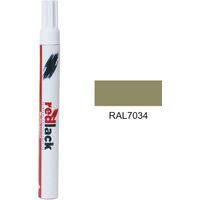 Retuschierstift 8 ml – RAL 7034 - Matt - Gelbgrau - für verschiedene Oberflächen - Redlack