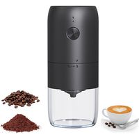 Bardusch-Moulin à café en céramique, rechargeable par USB, réglage réglable, résultat de mouture lente, meilleur goût de café (rechargeable par USB)