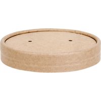 Couvercles en papier pour pots à soupe 118mm (lot de 500) - FIESTA COMPOSTABLE