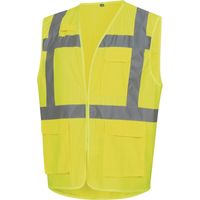 Giubbotto di segnalazione 7119 Gr.L giallo fluo EN ISO 13688/EN ISO 20471/EN 1149