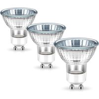 GU10 Ampoules Dimmable, GU10 Ampoules Halogènes 35W Réflecteur pour Lampe Chauffe-Bougie MR16 GU10 Ampoules Blanc Chaud 2800K GU10 Ampoule Lampe Lava, Lot de 3