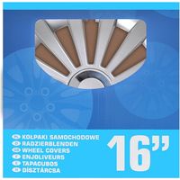 Set copricerchi meridian 16 pollici 4 pezzi in scatola espositiva