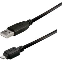 Transmedia C 250 cable USB 1,8 m USB A Micro-USB B Negro