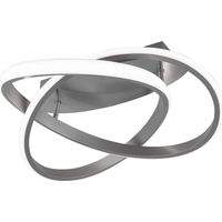 Plafonnier LED intégré Course argent 45 cm 4000K RL