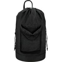 Heavy-duty laundry bag, 35L large laundry backpack, black college laundry basket