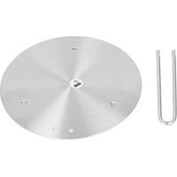 Induktionsadapterplatte mit klappbarem Edelstahlgriff, Induktionskochplatten (22 cm)