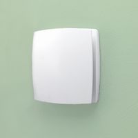 HiB Breeze White Wall Mounted Extractor Fan with Timer and Humidity Sensor - 31200