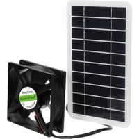 12V 30W Solar Powered Exhaust Fan, Solar Panel Power Mini Ventilator