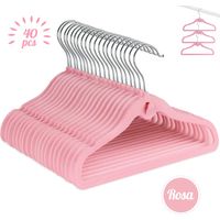 Lot de 40 cintres avec crochets et séparateurs de penderie
