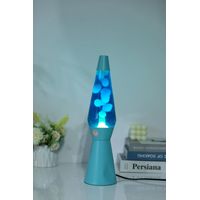 iTotal Lámpara Lava Base Azul 36 cm Iluminación Suave