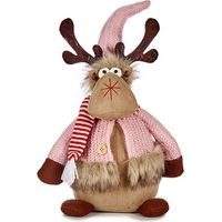 Weihnachts-Rentier Rosa Braun Polyester (15 x 43 x 19 cm)