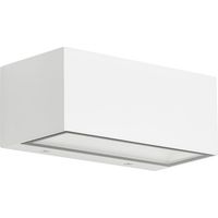 LED Außenwandleuchte Außenlampe IP44 4000K 12 W weiß Metall-Glas Telefunken