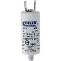 Condensatore di avviamento MKA 1uF 5% 450V Ø3,4x6,3cm con picchetto M8 e faston semplice 6,35 Konek
