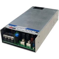 MFS-600-12-U: GLP: Fuente de alimentación encapsulada de 12 V/50 A/600 W, PFC, Uin = 80-270 VCA / 110-390 VCC, cubierta para bloque de terminales.