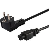 Savio CL-67 Kabel de Übertragung Schwarz 1,2 m IEC Typ C (3,8 mm, 1,1 mm) CEE7/7