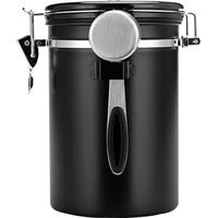 Boîte À Café - Acier Inoxydable 304 - Valve CO2 Unidirectionnelle - 1,8 L - Pour Grains De Café Thé Farine Sucre - 1 Pièce