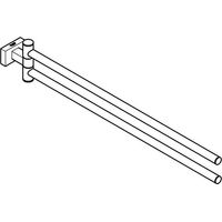 GROHE 40624DC1 Handtuchhalter Essentials Cube 406241 2-armig 439mm supersteel