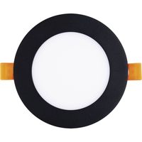 Led Spot - Einbaustrahler 9W 3000K warmweiß ohne Led-Punkte - Led Deckenspot ø 120mm, schwarz 230V