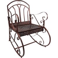 Altalena da giardino Irovami, stile vintage, 61 cm x 79 cm x 90 cm, marrone e nero