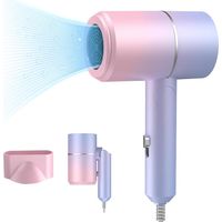 Petit sèche-cheveux pliable avec fonction air chaud et air froid, sèche-cheveux ionique
