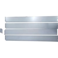 TrendLine Rasenkante Metall 1,19 m x 13 cm verzinkt - 4 Stück Rasenkante