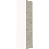 Colonna portascope 1 anta 40x182h in legno colore Bianco/Pietra
