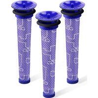 Lot de 3 préfiltres de rechange pour aspirateur Dyson - Filtre compatible avec les modèles Dyson V6, V7, V8, DC59 et DC58. Remplace la pièce numéro 965661 01.