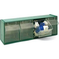 CASSETTIERA SOVRAPPONIBILE IN PP FOX 104 - MM 600x177x H.206 Misura: Verde LxPxH = mm 600x177x206
