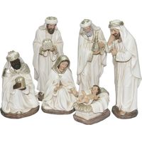 Signes Grimalt Figura De Navidad Decoracion Nacimiento 6U Navidad Blanco 10x10x25cm 34923