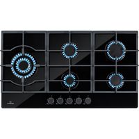 Klarstein – Plaque de cuisson à gaz 5 feux 11,1 kW – Brûleurs en acier inoxydable – Allumage instantané – Sécurité thermocouple – Encastrable