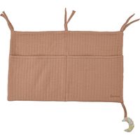 Pochette de rangement pour lit bébé Rose Blush 50x30cm