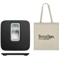 Elektronische badezimmerwaage 160 kg/100 g schwarz/türkis - Terraillon - 15244