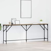 Console Table Artisan oak 200 x 29 x 75 cm vidaXL
