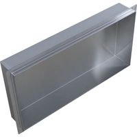 BERNSTEIN - Niche murale de douche, étagère encastrable douche acier inox, sans rebord - 60x30x10cm - BS603010 Acier brossé