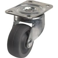 Ruota MINIROL D. 32 mm con base girevole, altezza 42 mm.