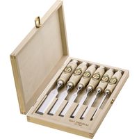 Kirschen Stechbeitelsatz Stecheisen 6 tlg 6 10 12 16 20 26 mm Holzkasten 1101000