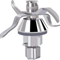 Lame de rechange en acier inoxydable pour robot culinaire Vor-Werk Thermo-Mix TM31, avec rondelle.