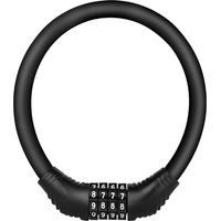Antivol de vélo, serrure à combinaison de code numéro,Mini portable peut être combiné librement, idéal pour vélo, moto, portail, clôture (noir)