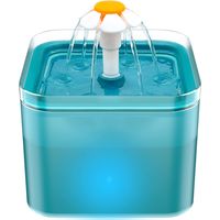 Fontaine à eau pour chat : Fontaine à eau pour chat - Fontaines à eau pour chats d'intérieur - Fontaines à eau pour chats de 2 L - Fontaine à eau pour animaux de compagnie - Ultra silencieuse