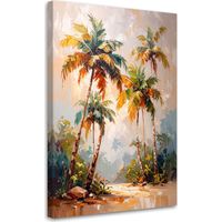Wandbild für das Wohnzimmer Landschaft Palmen Dschungel 40x60 cm
