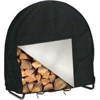 Couverture de support de bois de chauffage, couverture de meubles de terrasse de jardin extérieure Couverture de bois de chauffage imperméable et antipoussière,24inch