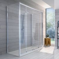 Niche de douche coulissante 2 portes cristal ligne essentielle