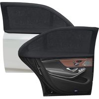 YMYNY Parasol para coche para bebé, 4 piezas, máxima resistencia a los rayos UV, se adapta a la mayoría de los coches con tira autoadhesiva, fácil de instalar y quitar (XL) Todas las ventanas