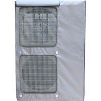 1 Housse Climatisation Extérieure, Tissu Oxford 600D, Double Aération Et Rideau, Protection Intempéries Pour Unité Externe