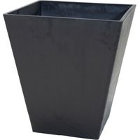 Vaso da fiori - MEGA COLLEZIONI - Ecostone Quadrato - 41 x 45 cm - Nero