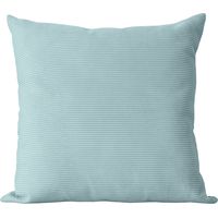 Samttürkis quadratisches Kissen 45x45 cm - DUNE
